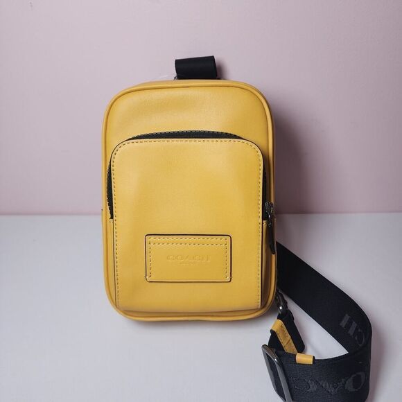 NWT Coach Men's Racer Sling Pack CX071 Honey - Picture 1 of 7